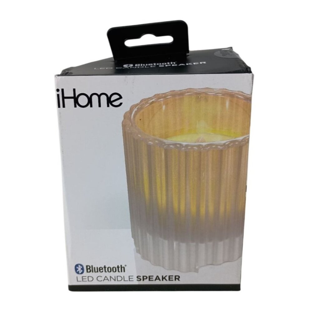 Ihome Portable Bluetooth Candle Speaker, Rechargeable, Cordless, Sleep Timer